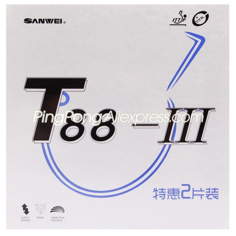 Table Tennis Xiom Rubber - Original SANWEI T88-3 Table Tennis Rubber