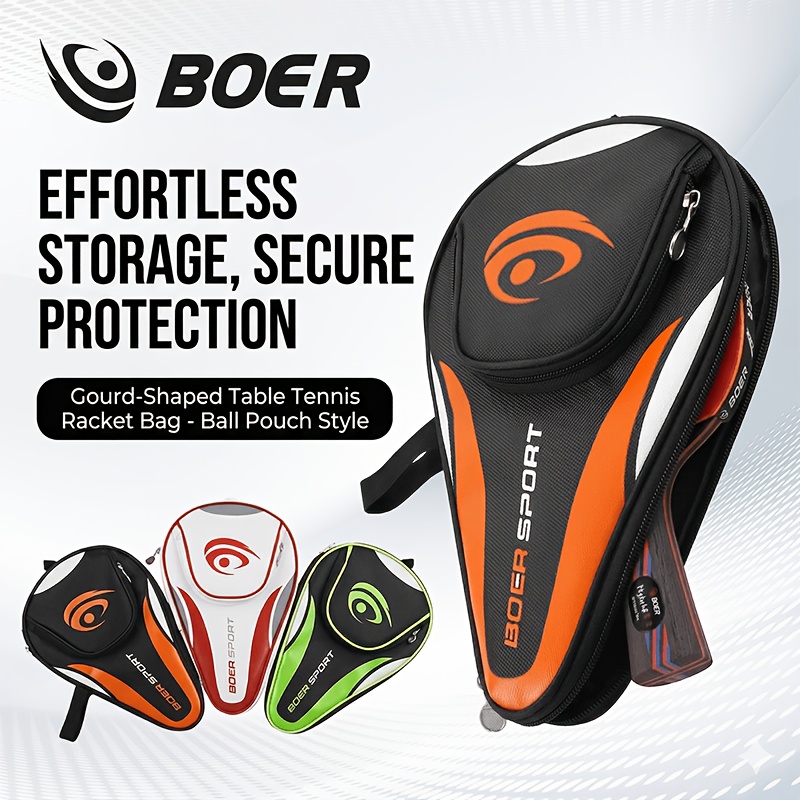 Table Tennis Gun - Boer Portable Table Tennis Racket Case,