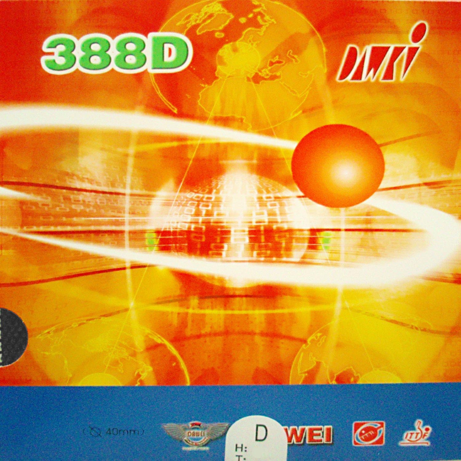 Original dawei 388D strange lo - огляд і ціна Table Tennis Defense