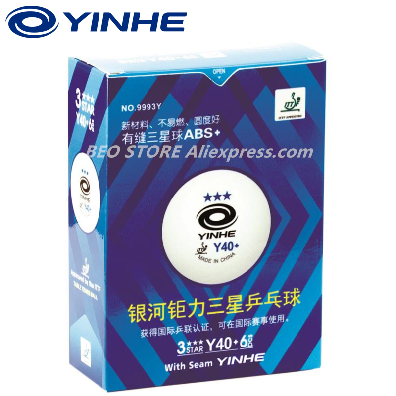 60 balls YINHE 3-star Y40+ H40 - огляд і ціна Table Tennis Game Pc