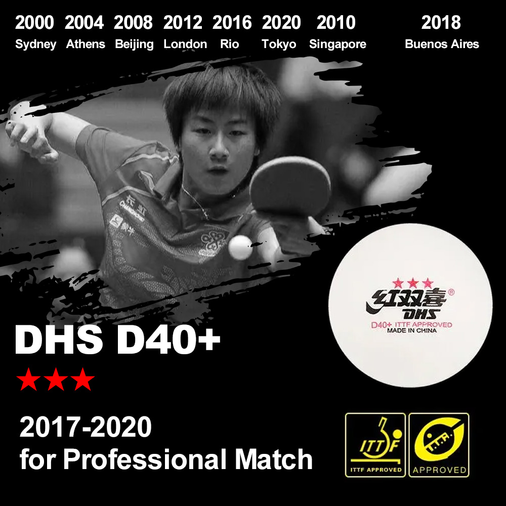 DHS D40+ DJ40+ Ping Pong Balls - огляд і ціна Table Tennis Game Pc